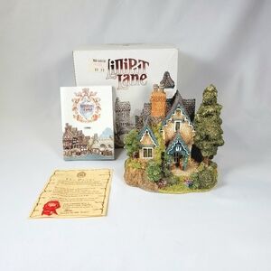 Lilliput Lane "The Gables" w/ Box & Deed - Retired 1987 Vintage Cottage House